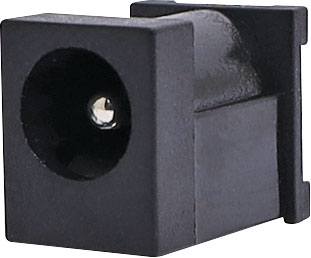 DC Power Connector 2.1mm Plastic PCB Mount Vert. DC Power Socket P0626