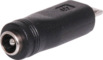DC Power Connectors DC Power 2.1mm Socket to Micro USB A Plug Adapter P0641