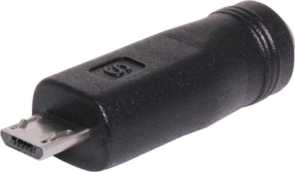 DC Power Connectors DC Power 2.1mm Socket to Micro USB A Plug Adapter P0641
