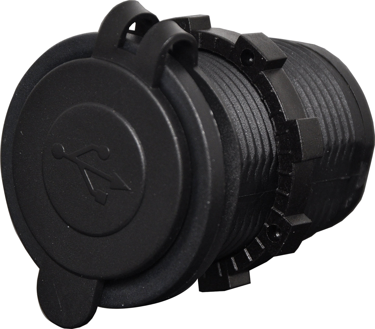 DC Power Connector Dual USB Waterproof Panel Mount 3.1A Charging Socket P0677A