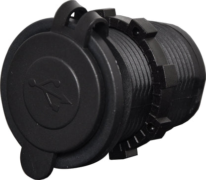 DC Power Connector Dual USB Waterproof Panel Mount 3.1A Charging Socket P0677A