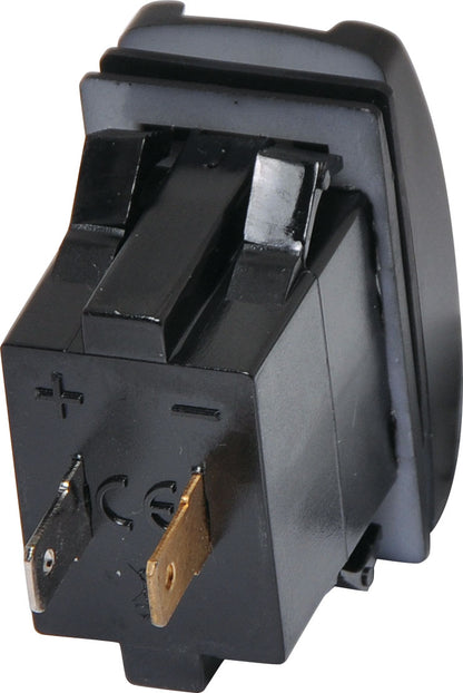 DC Power Connector Dual USB Dash Mount 3.1A Charging Socket P0690A