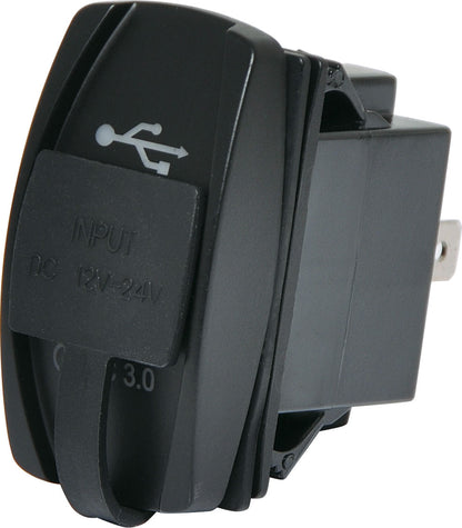 DC Power Connectors Dual USB Dash Mount QC3.0 3.1A Charging Socket P0691