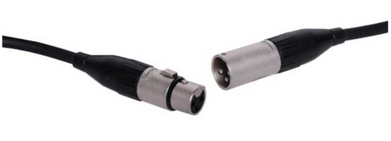 Audio Lead Male To Female XLR Microphone Cable 3 Pin XLR 1m P0700