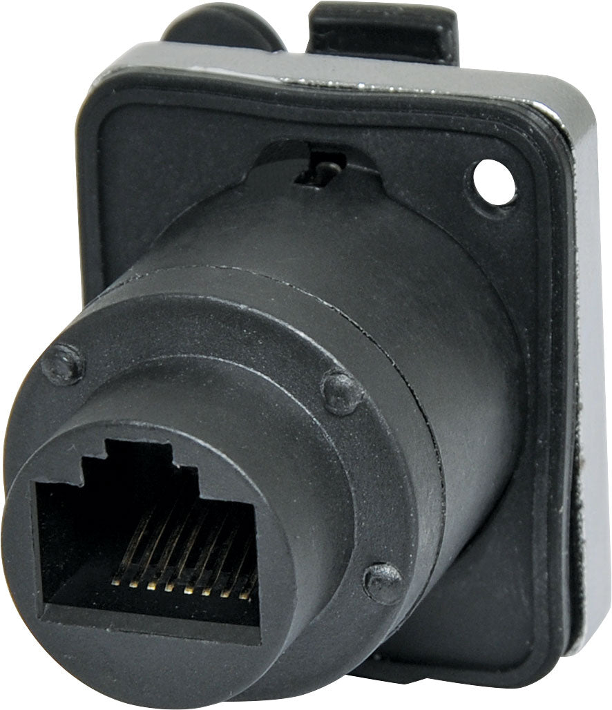 Modular RJ Connectors Waterproof IP65 RJ45 Chassis Mount P0845