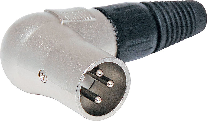 XLR Line Connector 3 Pin Male 90° P0857