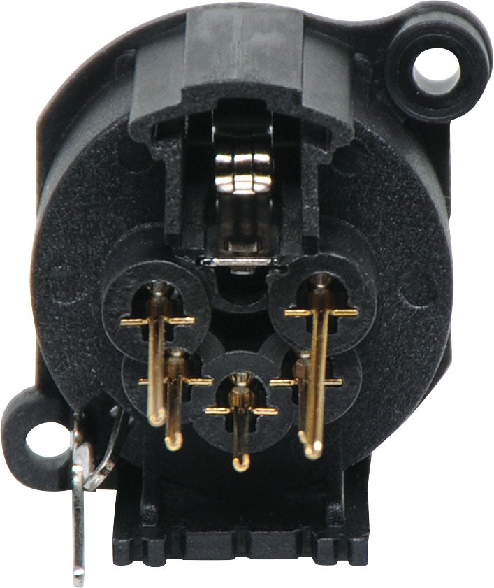 XLR Connector 5 Pin Female Vertical PCB Compact XLR Connector P0886