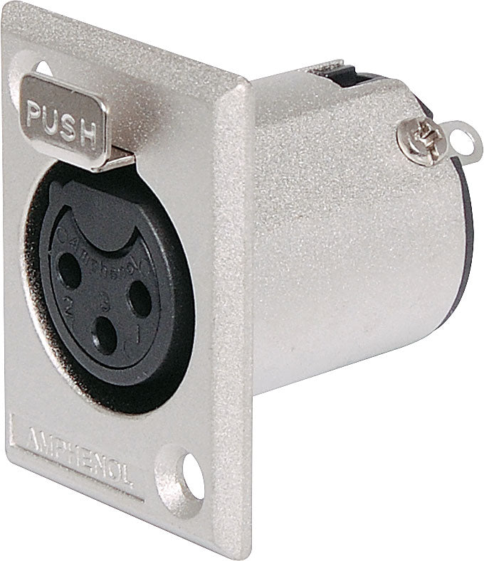 XLR Chassis Mount 3 Pin Female AC3FPZ P0904 – Leading Edge Electronics ...