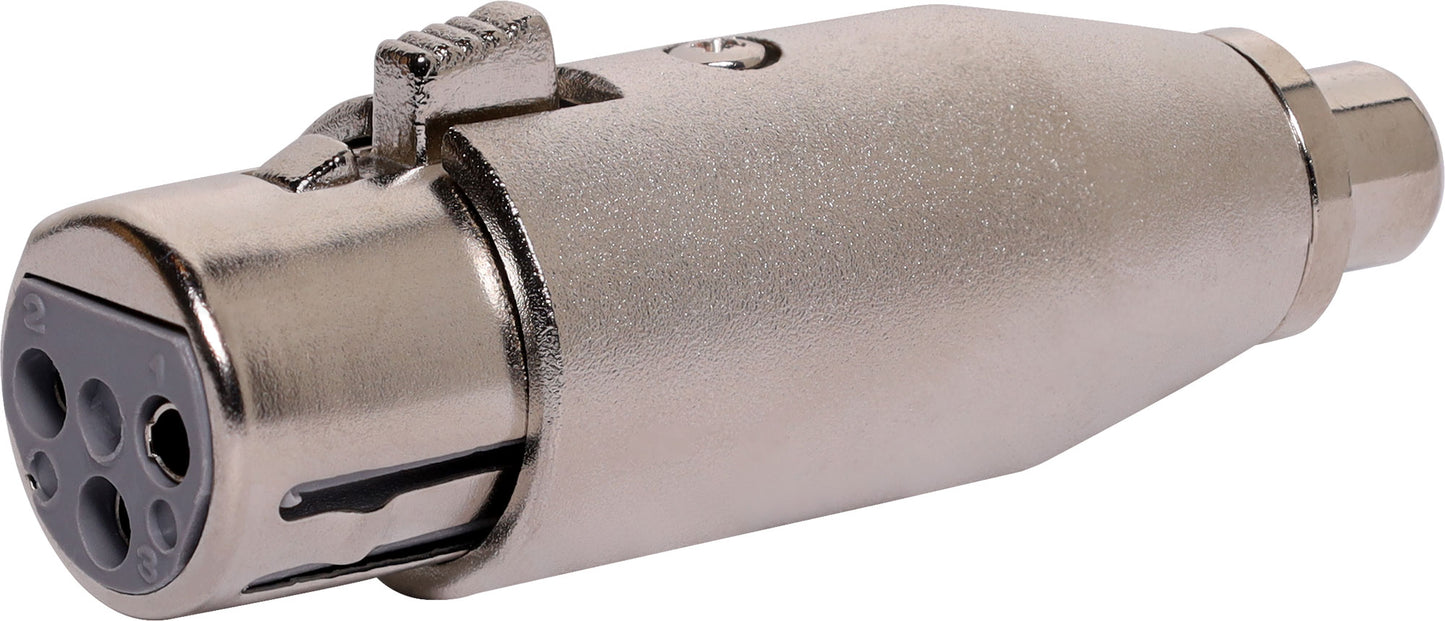XLR 3 Pin Female to RCA Socket Adapter P0977