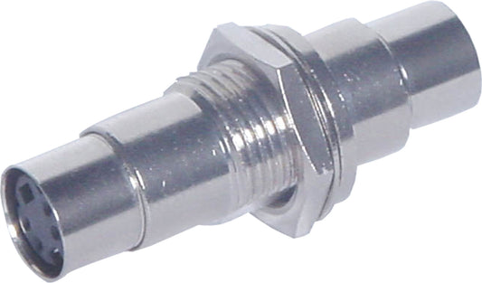 Circular Connectors4 Pin Back To Back Panel Mount Mini DIN SVHS Socket P1100