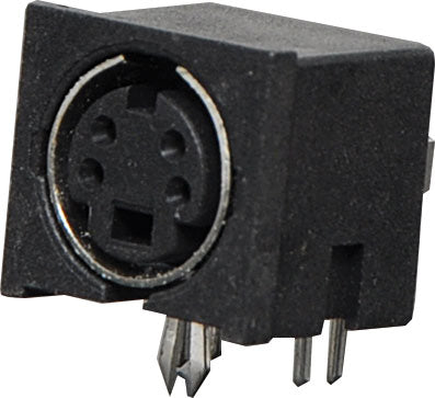 Circular Connectors 4 Pin PCB Mount Mini DIN SVHS Socket P1104
