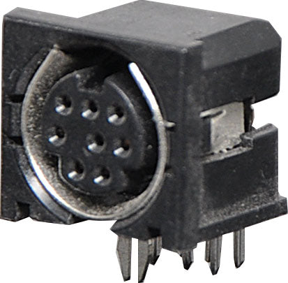 Circular Connector 8 Pin PCB Mount Mini DIN Socket P1108