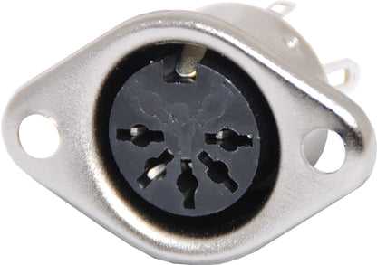 Circular Connector 5 Pin Chassis Mount DIN Socket P1178
