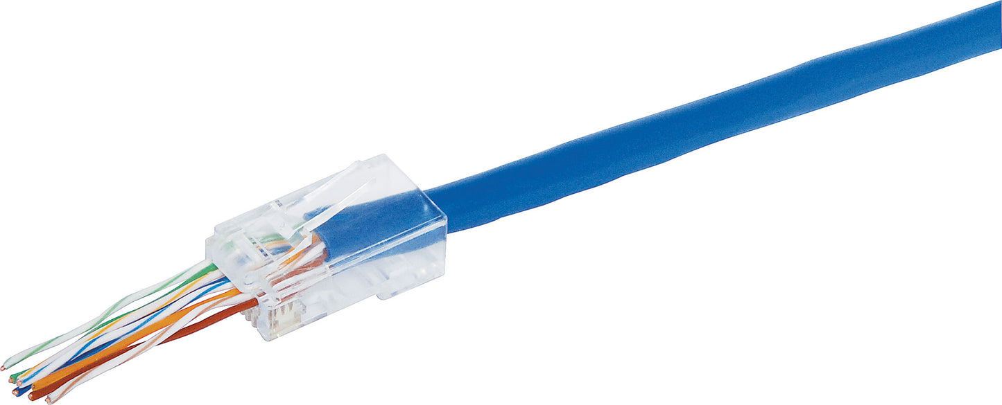 Modular RJ Connector RJ45 Modular Plug Cat6 Through Hole (Suit Solid Cable) 8P8C P1389