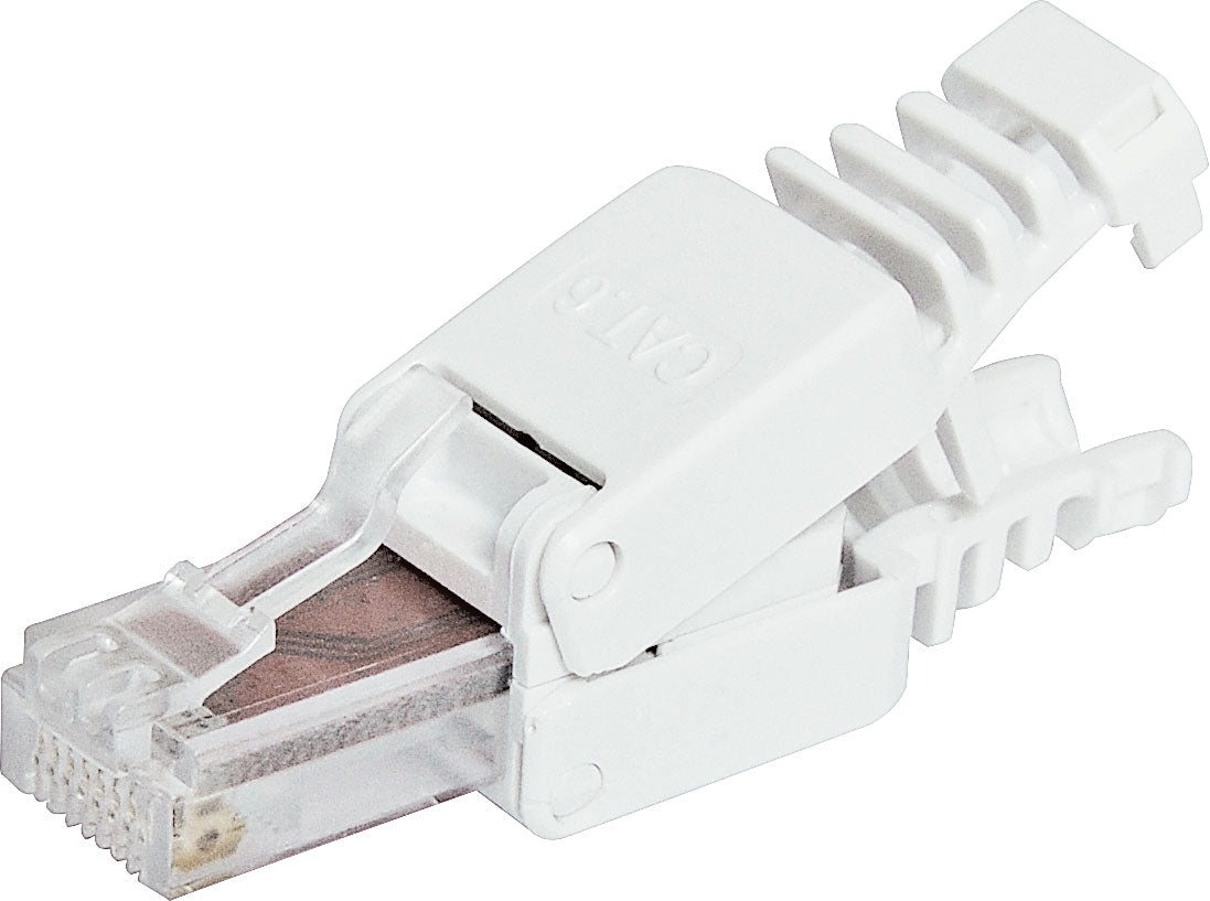 Modular RJ Connector RJ45 Modular Plug Cat6 Toolless 8P8C P1390