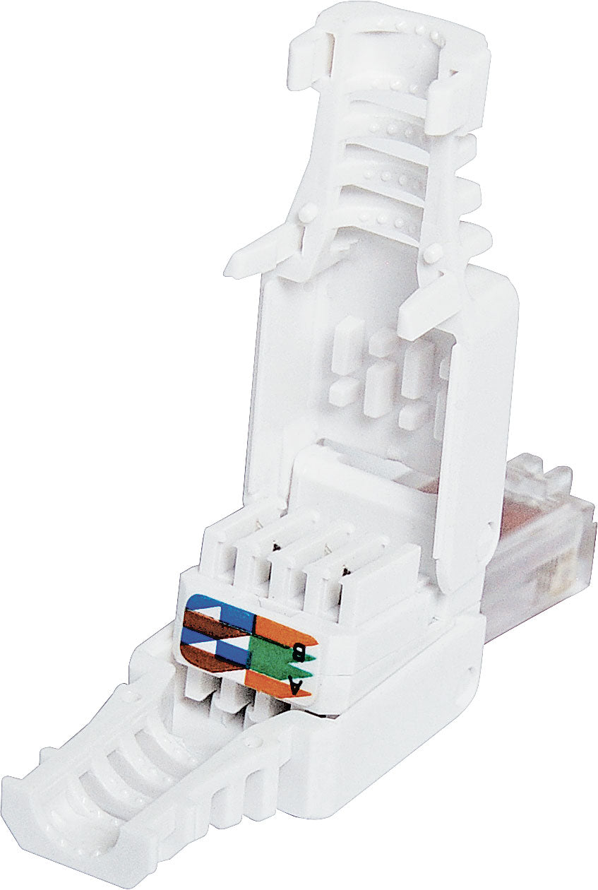 Modular RJ Connector RJ45 Modular Plug Cat6 Toolless 8P8C P1390