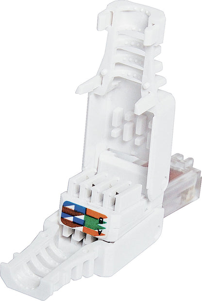 Modular RJ Connector RJ45 Modular Plug Cat6 Toolless 8P8C P1390