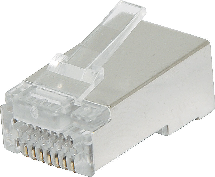 Modular RJ Connector 8P8C Shielded Modular Plug Cat6a Through Hole (Su ...