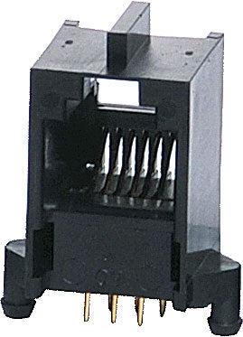 Modular Socket 6P6C RJ12 PCB Mount P1405A