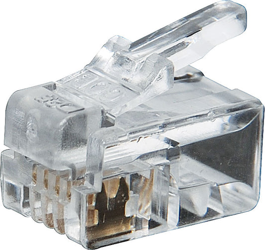 Modular RJ Connector RJ10 4P4C Modular Plug (Suit Stranded Cable) P1412A