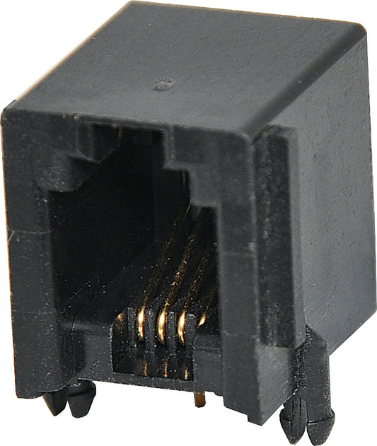 Modular RJ Connector RJ10 4P4C Modular Socket Low Profile PCB Mount P1422