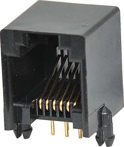 Modular Socket 6P6C RJ12 Low Profile PCB Mount P1425