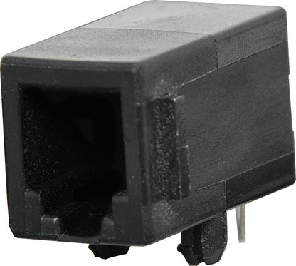 Modular RJ Connector RJ10 4P4C Modular Socket Low Profile Enclosed PCB Mount P1432