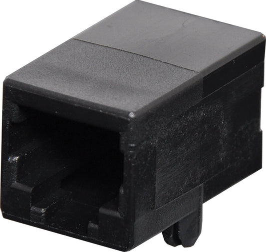Modular Socket 6P4C RJ14 Low Profile Enclosed PCB Mount P1434