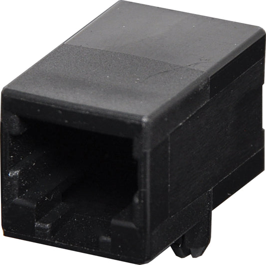 Modular Socket 6P6C RJ12 Low Profile Enclosed PCB Mount P1435