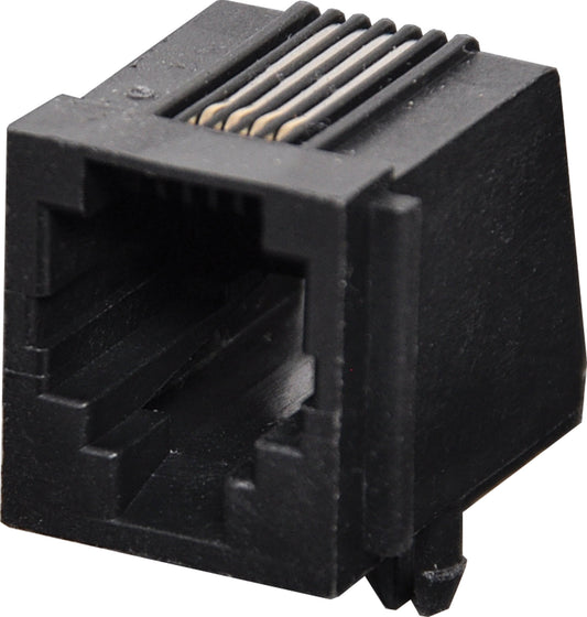 Modular Socket 6P4C RJ14 Low Profile PCB Mount P1444