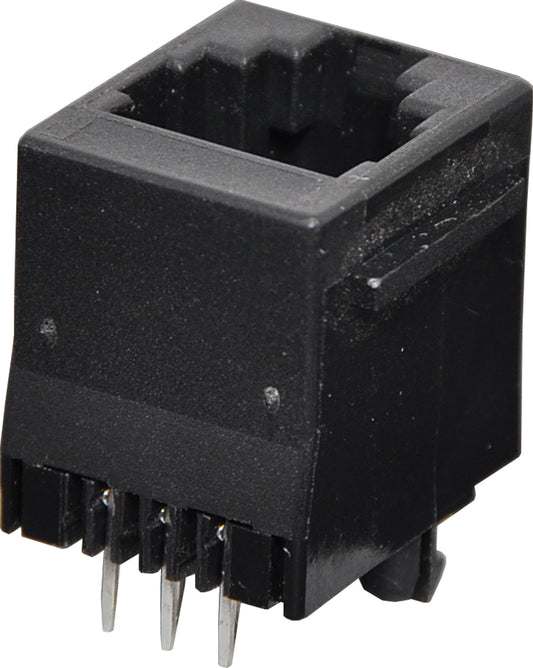 Modular Socket 6P6C RJ12 Top Entry PCB Mount P1465