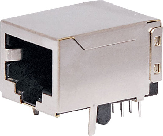 Modular RJ Connector RJ45 Modular Socket Shielded PCB Mount 8P8C P1538