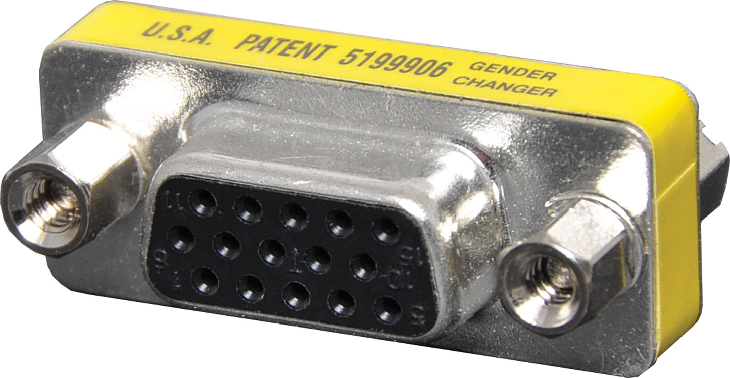 D-Sub Connector DE15 High Density Female to Female Gender Changer P1724