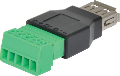USB & SD USB-A Female Socket to 5-Pin Terminal Block P1979