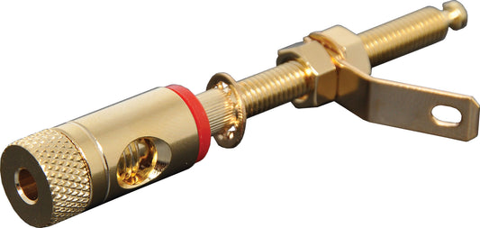 Banana & Binding Gold Plated Binding Post Red P2004