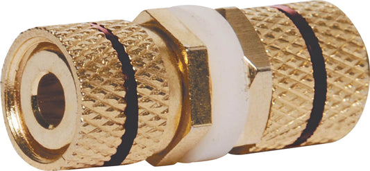 Banana & Binding Posts Back To Back Gold Plated Binding Post Black P2009