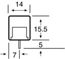 Screw Terminals 3 Way PCB Mount Terminal P2102