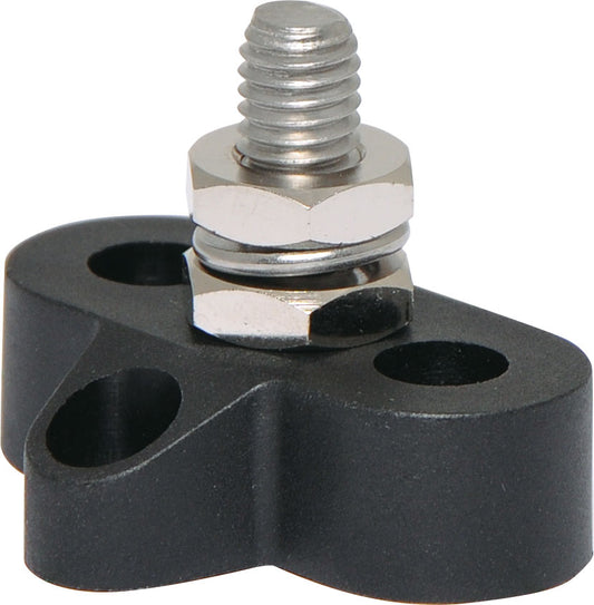 DC Power Connector Single Black M8 Power Distribution Post P2173