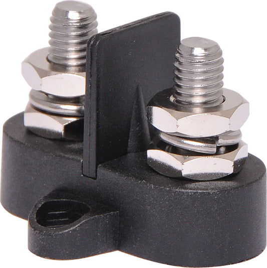 DC Power Connector Dual Black M8 Power Distribution Post P2176