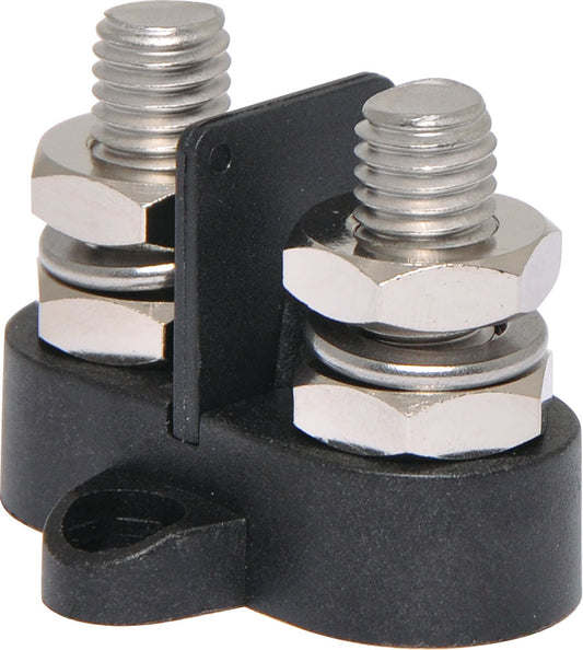 DC Power Connector Dual Black M10 Power Distribution Post P2179