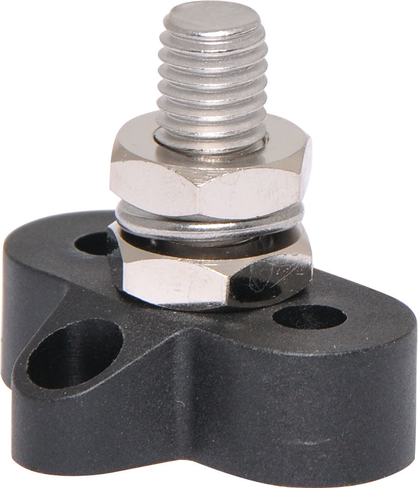 DC Power Connector Single Black M10 Power Distribution Post P2183