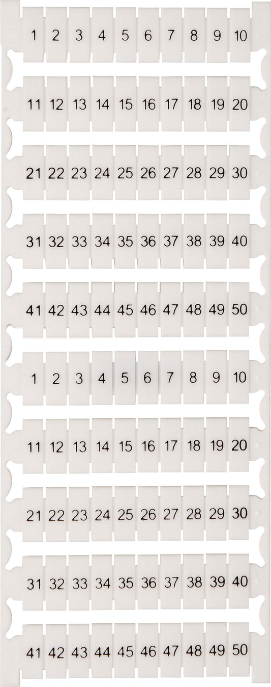 DIN Rail Mounting 1-50 DIN Rail Labels To Suit H8590-96 Enclosures H8604