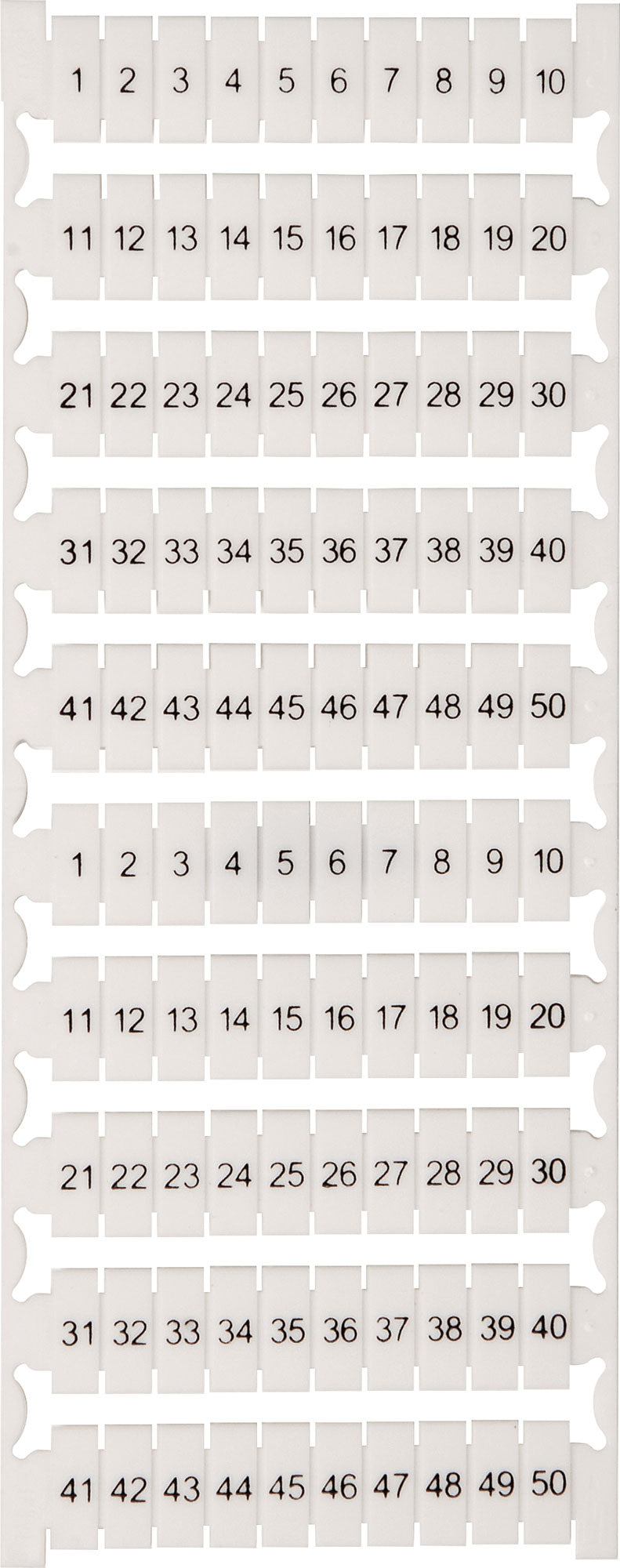 DIN Rail Mounting 1-50 DIN Rail Labels To Suit H8590-96 Enclosures H8604