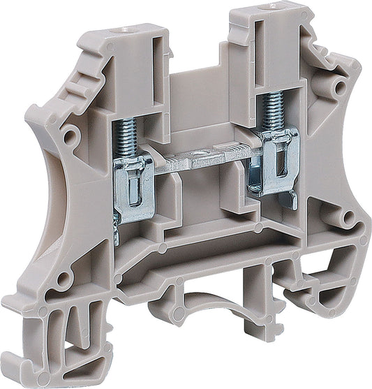 DIN Rail Terminal 25A 2.5mm Grey P2400