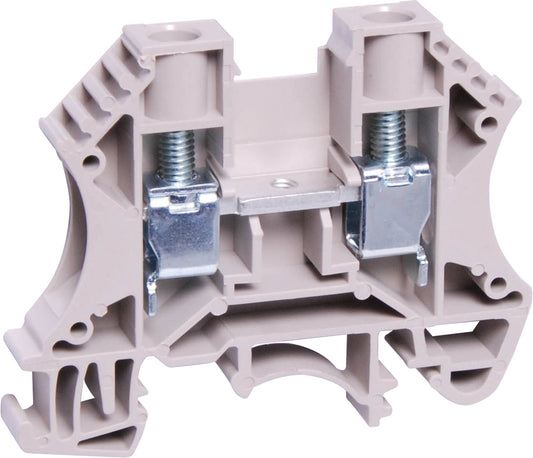 Screw Terminals 45A 6mm Grey DIN Rail Terminal P2406
