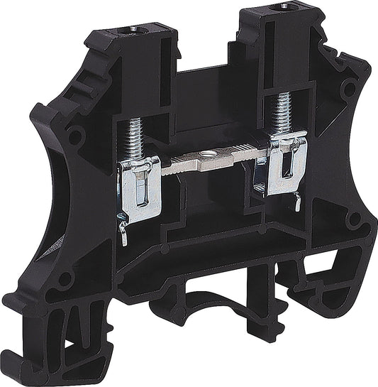 DIN Rail Terminal 25A 2.5mm Black P2413