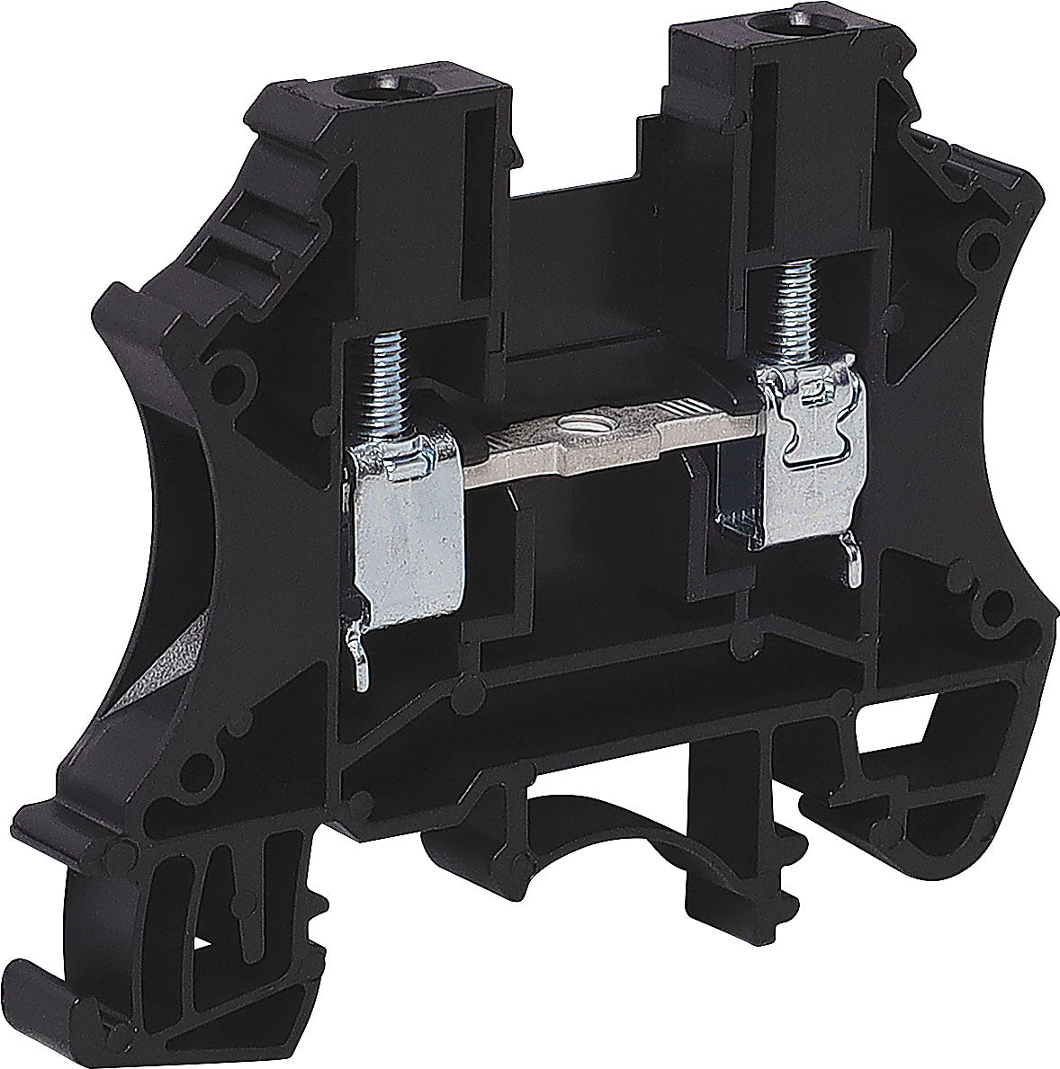 Screw Terminal 35A 4mm Black DIN Rail Terminal P2414