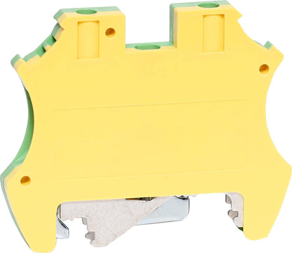 Screw Terminal 35A 4mm Green/Yellow DIN Rail Terminal P2415