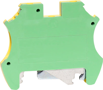 Screw Terminal 35A 4mm Green/Yellow DIN Rail Terminal P2415