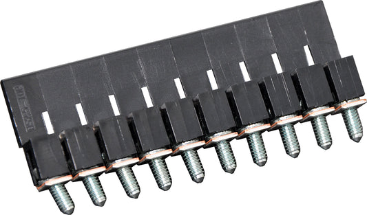 Screw Terminals Shorting Link For 25A DIN Rail Terminals Black P2469